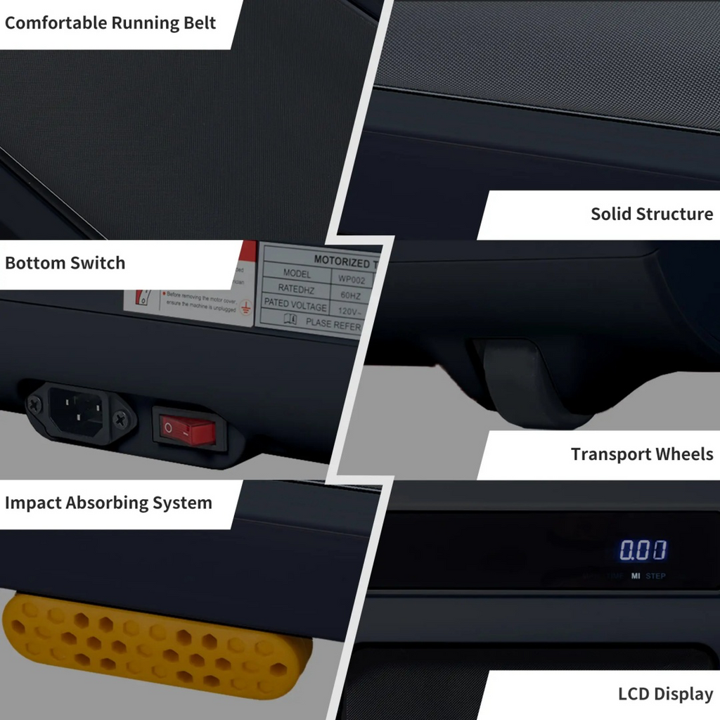 Walking Pad Treadmill – 3-in-1 Under Desk Treadmill with LED Display